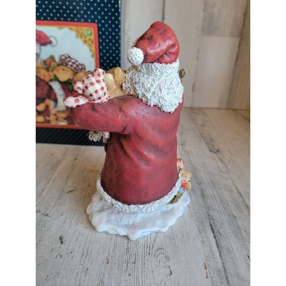 Lang wise bountiful bears two Santa Claus Xmas figure vintage 1st edition - Picture 4 of 8